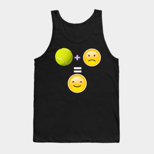 Tennis plus sad equals happy Tank Top